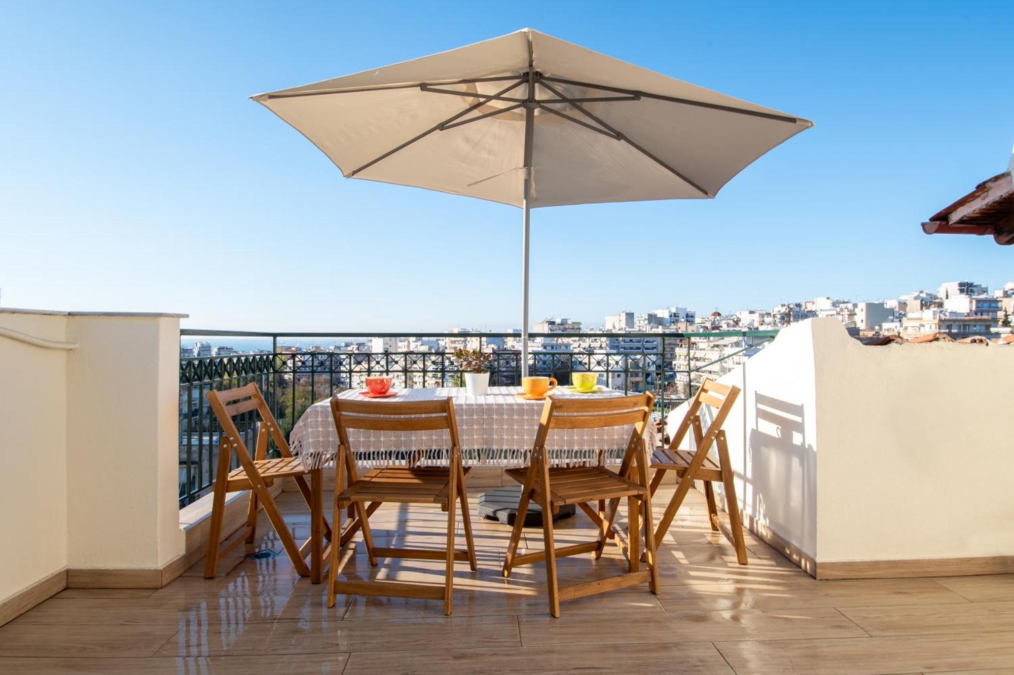 Sunset Rooftop Apartment 塞萨洛尼基 外观 照片